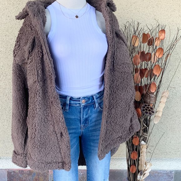 Teddy Button Down Jacket - Picture 4 of 4